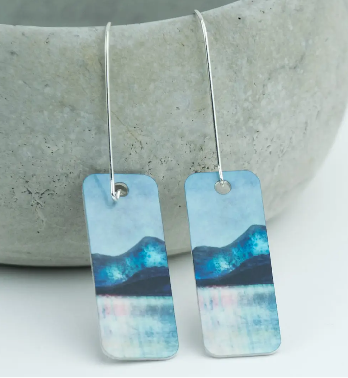 Aluminium and Silver Earrings By Cath Waters