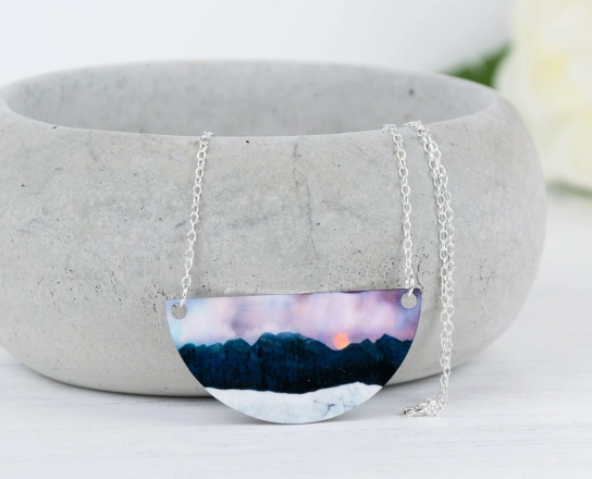 Aluminium and Silver Necklace by Cath Waters