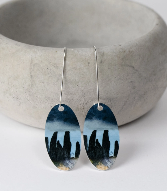 Aluminium and Silver Earrings By Cath Waters