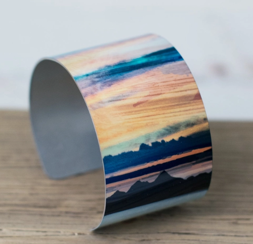 Aluminium Bangle by Cath Waters