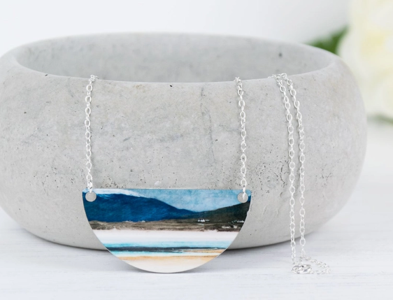 Aluminium and Silver Necklace by Cath Waters