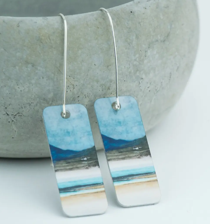Aluminium and Silver Earrings By Cath Waters